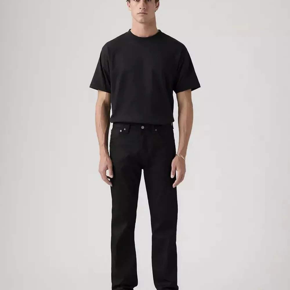 Levi's 501 Button Fly Men's Black Jeans 42x30 Straight Leg‎ Streetwear